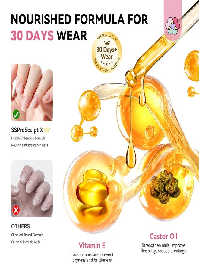 SAVILAND Solid Builder Nail Gel Kit: 3 Colors Non-Sticky 3D Sculpting Gel for Nail Art with Silicone Molds and Carving Pen for 3D Flower Nails and Extension, Sculpture Hard Gels for Home DIY Salon Use - Image 4